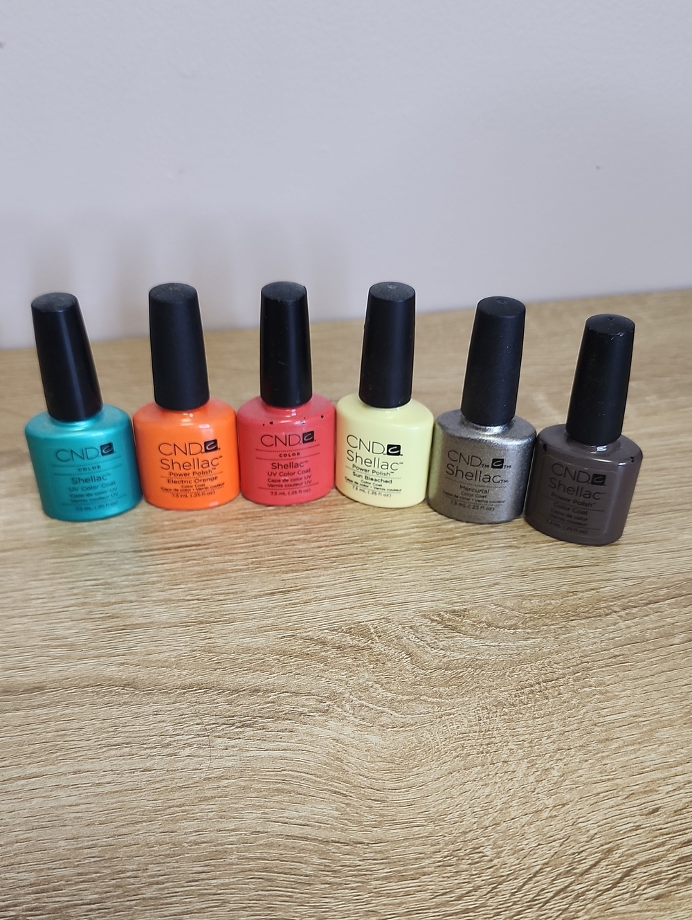 CND Shellac Gel Polish Lot — Bright & Metallic Shades